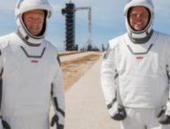 Douglas Hurley et Robert Behnken. // Source : Flickr/CC/Nasa Kennedy (photo recadrée)