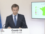Olivier Véran et la carte finale // Source : Gouvernement