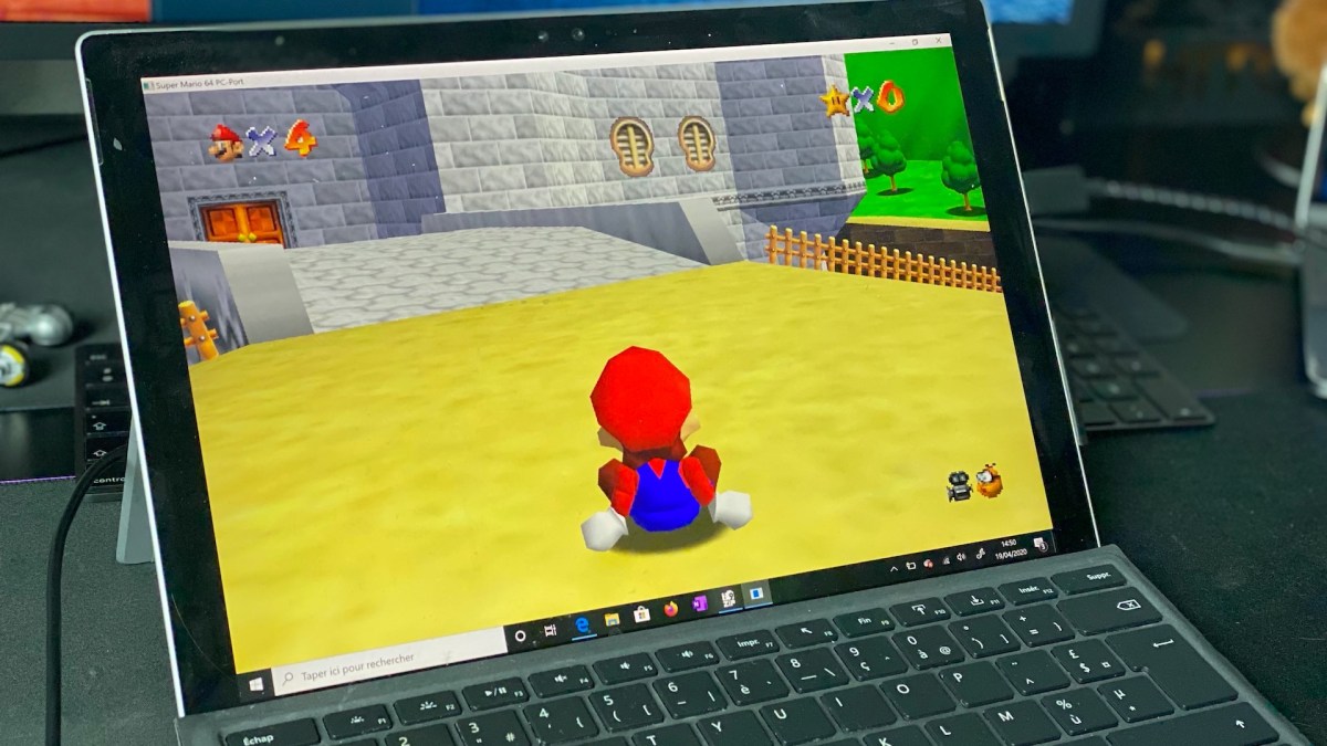 Super Mario 64 sur PC // Source : Maxime Claudel pour Numerama Super Mario 64 sur PC // Source : Maxime Claudel pour Numerama