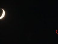 La Lune et Mars. // Source : Flickr/CC/Kevin Baird (photo recadrée et annotée)
