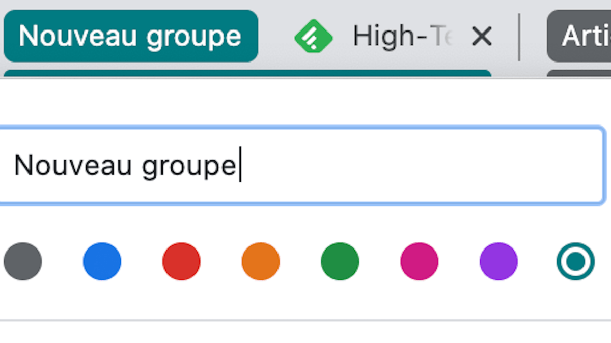 Regroupement d'onglets sur Chrome Regroupement d'onglets sur Chrome
