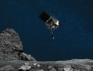 OSIRIS-Rex approchant de Bennu, illustration. // Source : NASA/Goddard/University of Arizona (photo recadrée)