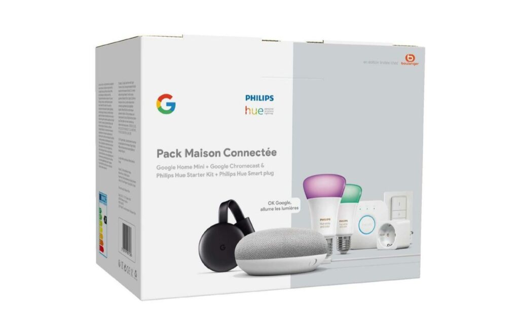 Pack maison connectée Google + Philips Pack maison connectée Google + Philips