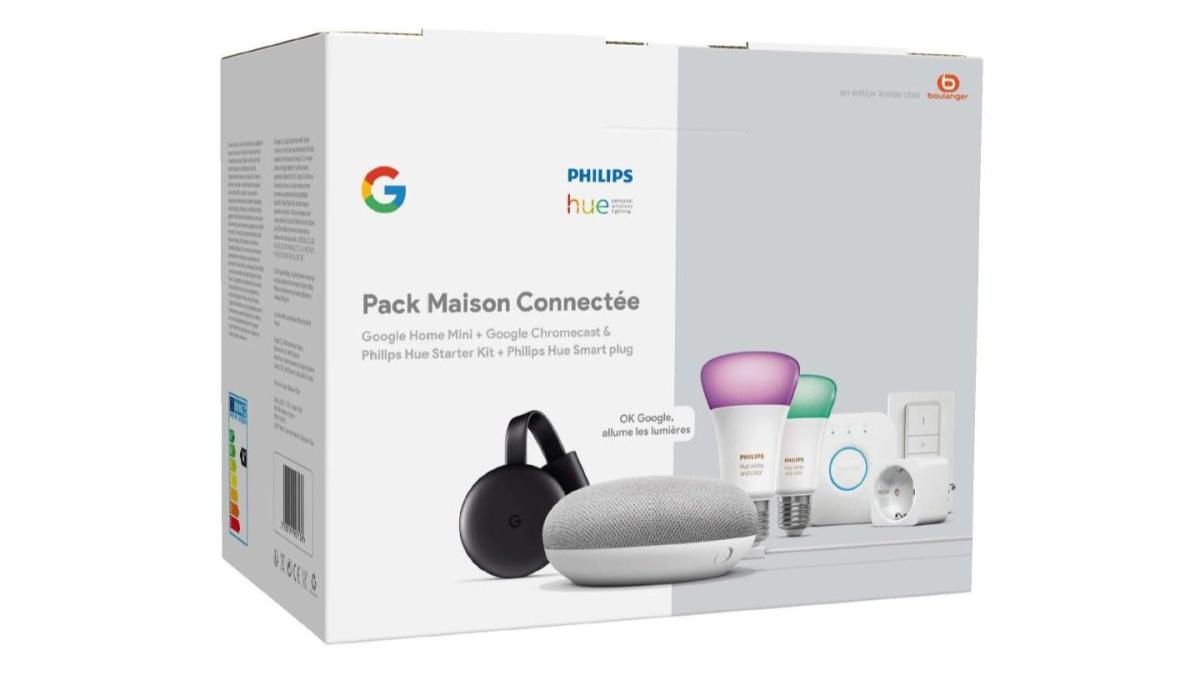Pack maison connectée Google + Philips Pack maison connectée Google + Philips