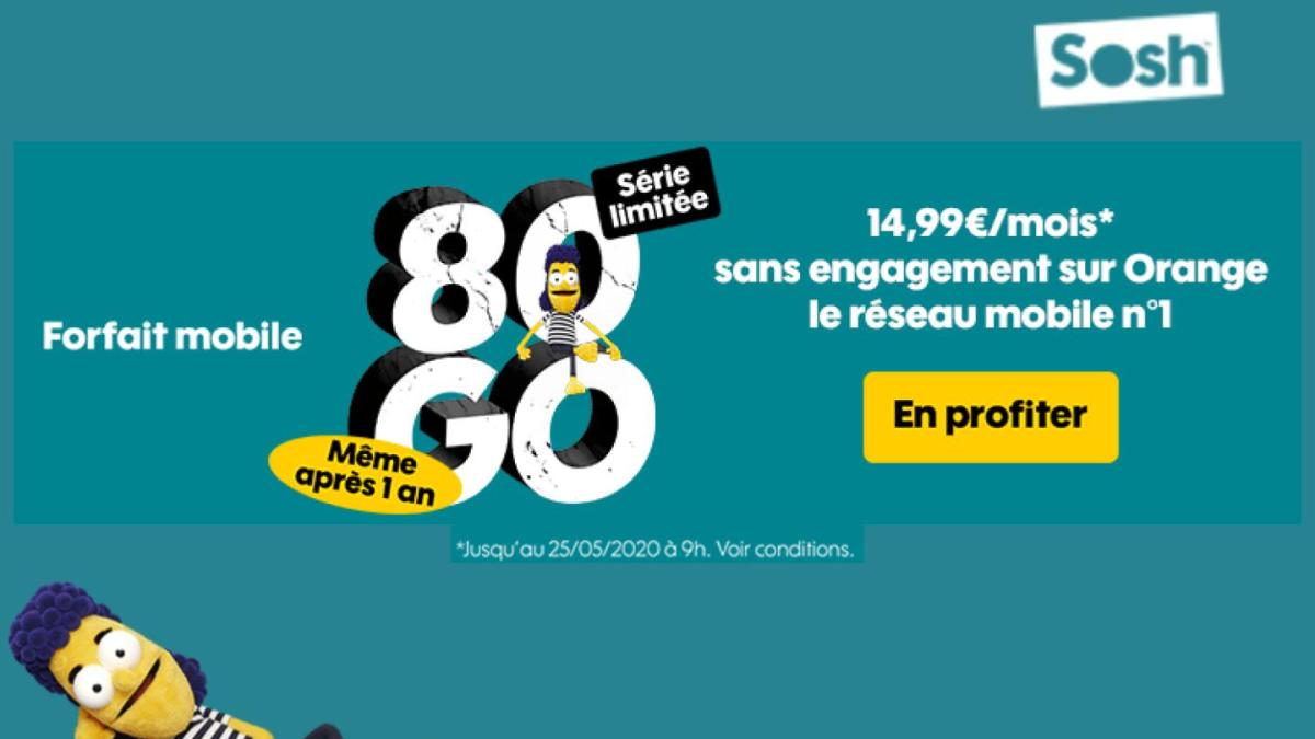 Sosh 80 Go prolongation Sosh 80 Go prolongation