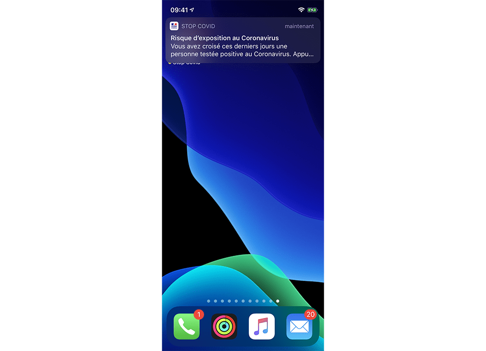 StopCovid notification StopCovid notification