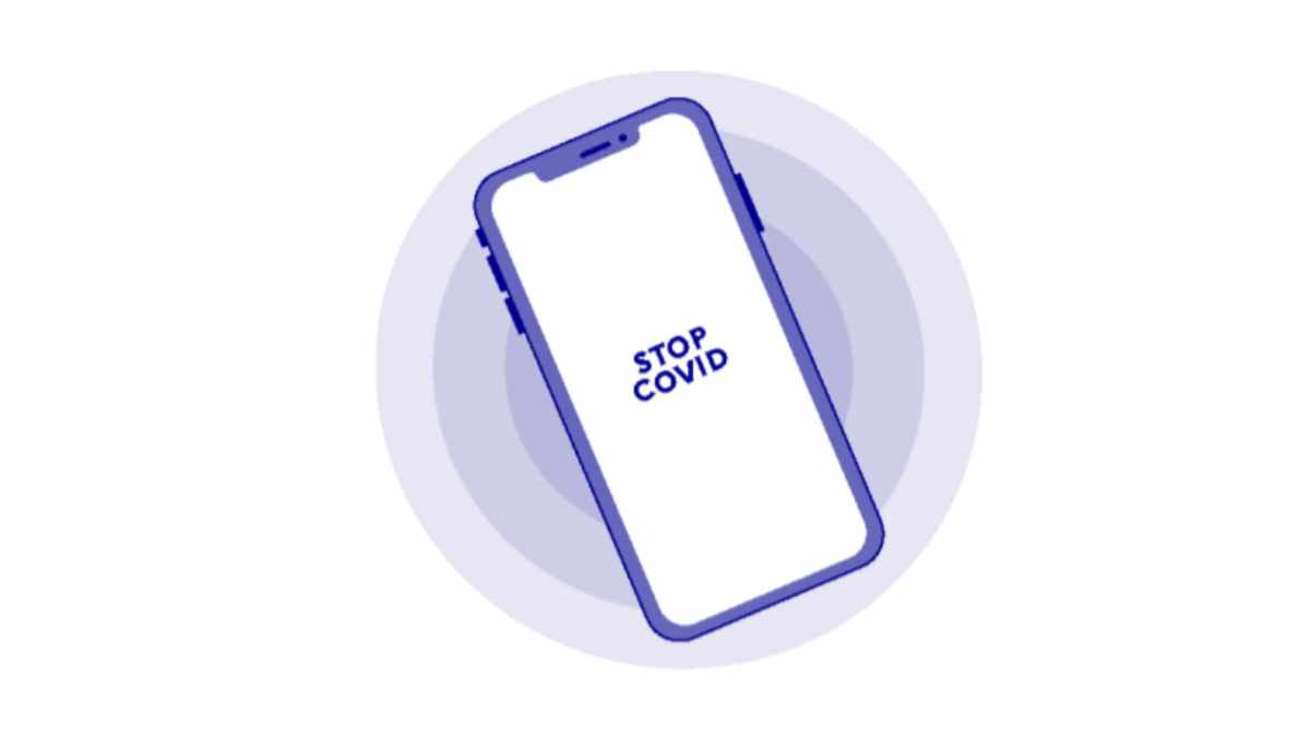 Un logo StopCovid réalisé par le gouvernement // Source : Ministère de l'Economie Un logo StopCovid réalisé par le gouvernement // Source : Ministère de l'Economie
