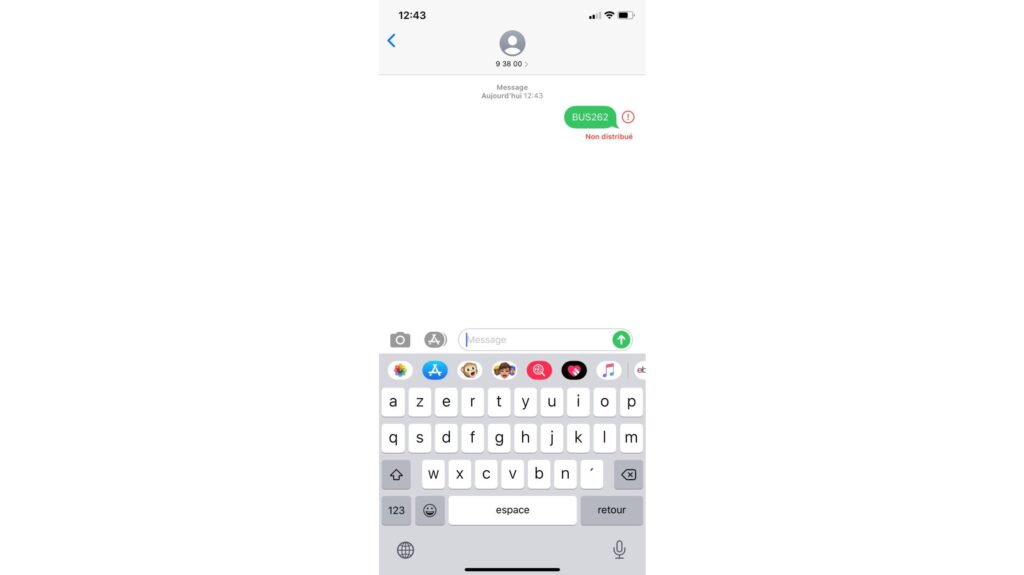 Le service de ticket SMS de la RATP ne marche pas avec l'opérateur Free // Source : Capture d'écran Numerama