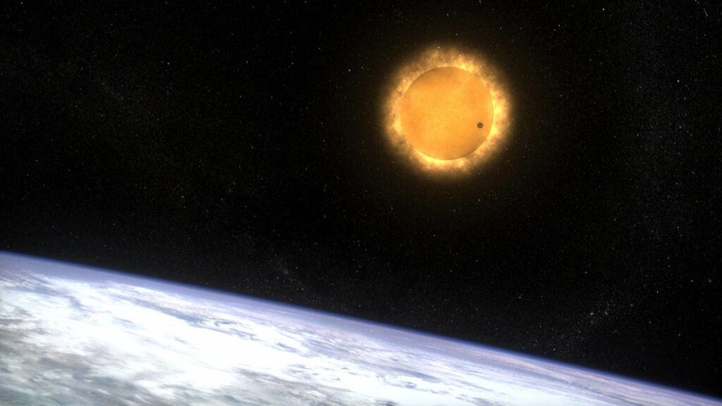 Transit de Vénus devant le Soleil. // Source : Flickr/CC/Nasa Goddard Space Flight Center Transit de Vénus devant le Soleil. // Source : Flickr/CC/Nasa Goddard Space Flight Center