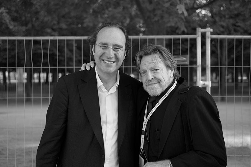Xavier Niel et John Perry Barlow
