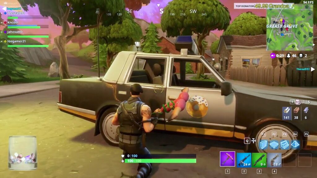Une voiture de police dans Fortnite // Source : Reddit Une voiture de police dans Fortnite // Source : Reddit