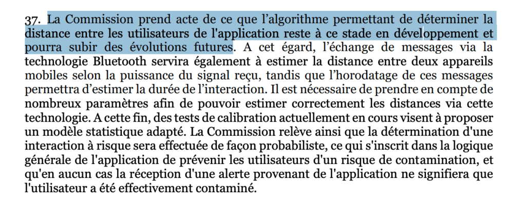 Délibération de la Cnil sur StopCovid du 25 mai 2020 // Source : Cnil Délibération de la Cnil sur StopCovid du 25 mai 2020 // Source : Cnil
