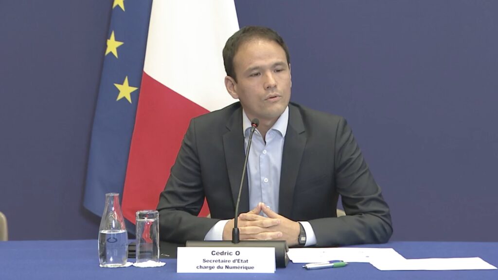 Cedric O fait un "point d'étape" de StopCovid le 22 juin 2020 // Source : Ministère de l'Economie Cedric O fait un "point d'étape" de StopCovid le 22 juin 2020 // Source : Ministère de l'Economie