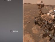 Vénus et la Terre vues par Curiosity. // Source : NASA/JPL-Caltech