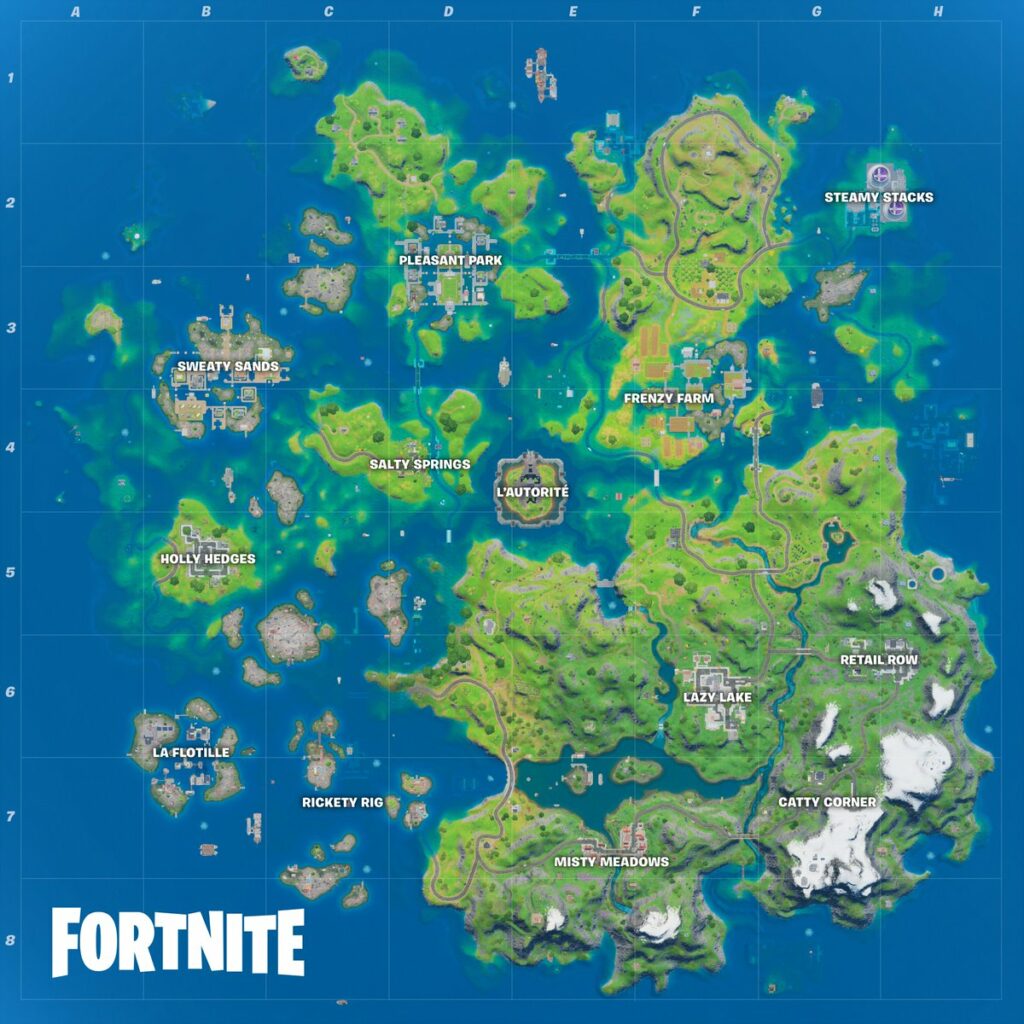 Nouveaux lieux dans Fortnite saison 3 chapitre 2 // Source : YouTube/Fortnite