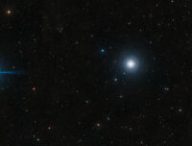 Région du ciel occupée par la galaxie naine de Kinman. // Source : ESO/Digitized Sky Survey 2. Acknowledgement: Davide De Martin (photo recadrée)