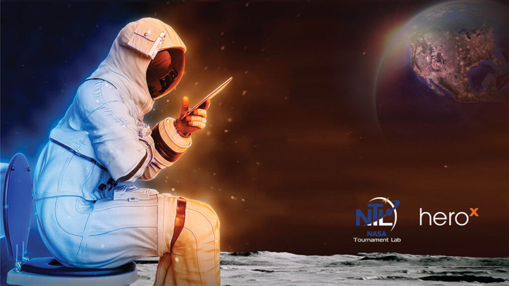 Illustration accompagnant le Lunar Loo Challenge de la Nasa. // Source : Nasa Illustration accompagnant le Lunar Loo Challenge de la Nasa. // Source : Nasa