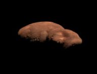 Visualisation en 3D d'Arrokoth. // Source : Via Twitter @_RomanTkachenko, Nasa/JHUAPL/SwRI/Roman Tkachenko