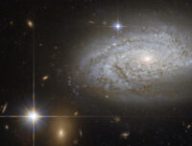 La galaxie NGC 3021 contient des céphéides, utiles pour estimer des mesures de distance. // Source : NASA & ESA (photo recadrée)