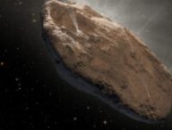 Illustration représentant Oumuamua. // Source : Flickr/CC/Nasa Goddard Space Flight Center (photo recadrée et modifiée)