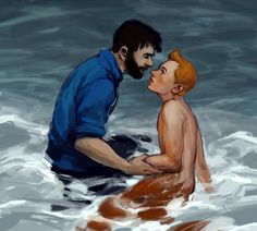 Pour beaucoup d'interanutes, il y a une vraie tension homoérotique dans entre Tintin et le Capitaine Haddock Pour beaucoup d'interanutes, il y a une vraie tension homoérotique dans entre Tintin et le Capitaine Haddock