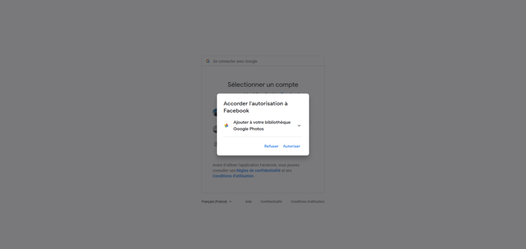 Transfert photos Facebook vers Google Photos Transfert photos Facebook vers Google Photos