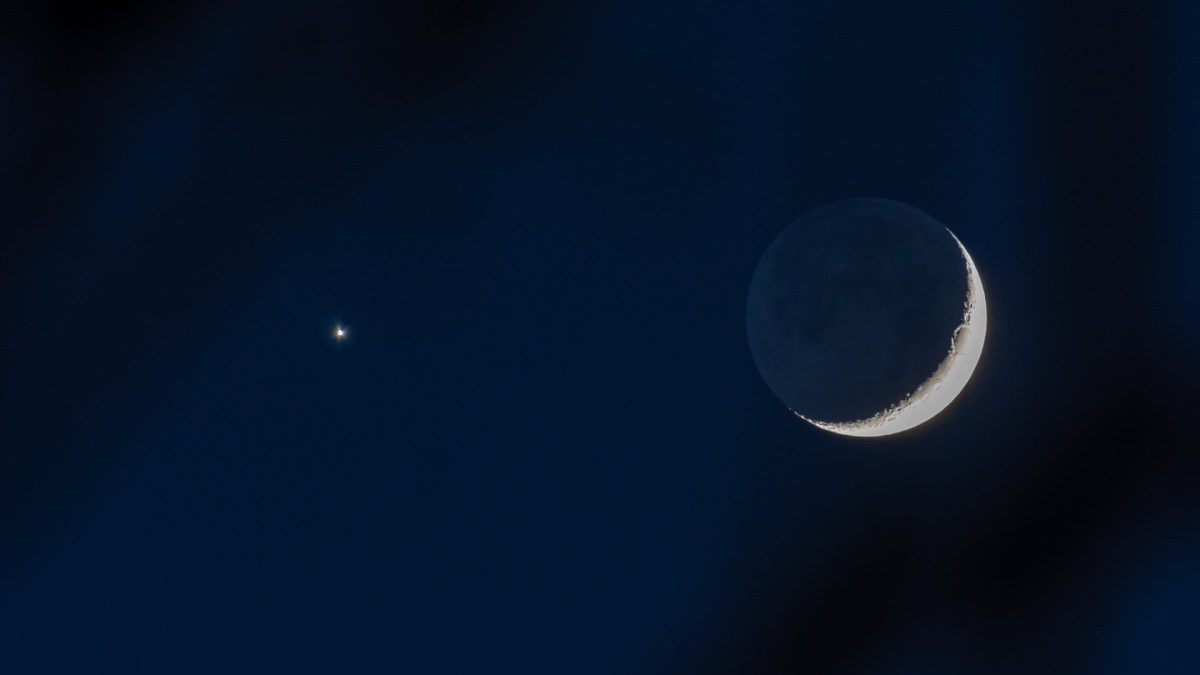 La Lune et Vénus en 2018. // Source : Flickr/CC/Glenn Beltz (photo recadrée) La Lune et Vénus en 2018. // Source : Flickr/CC/Glenn Beltz (photo recadrée)