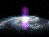 Représentation des bulles de Fermi. // Source : Flickr/CC/NASA Goddard Space Flight Center