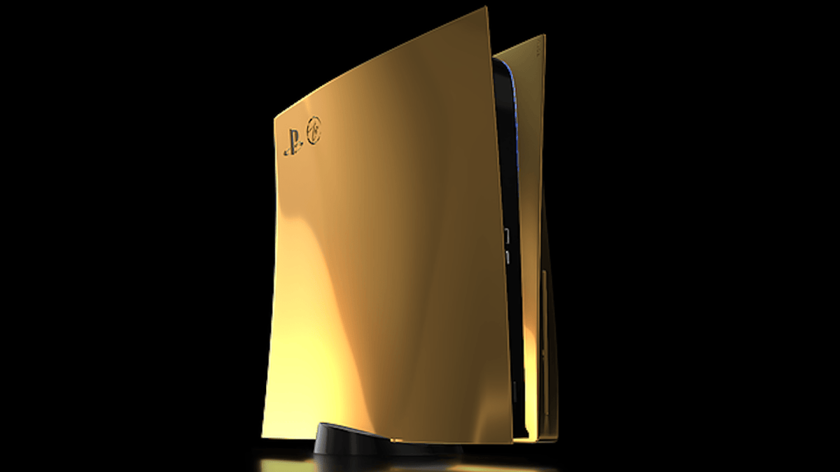 PS5 en or 24 carats // Source : Truly Exquisite PS5 en or 24 carats // Source : Truly Exquisite