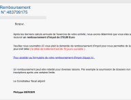 Cet email revient régulièrement, sans qu'on ne puisse rien y faire. // Source : Numerama