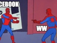 Facebook crée WW, un Facebook alternatif pour les bots. // Source : Meme par Numerama