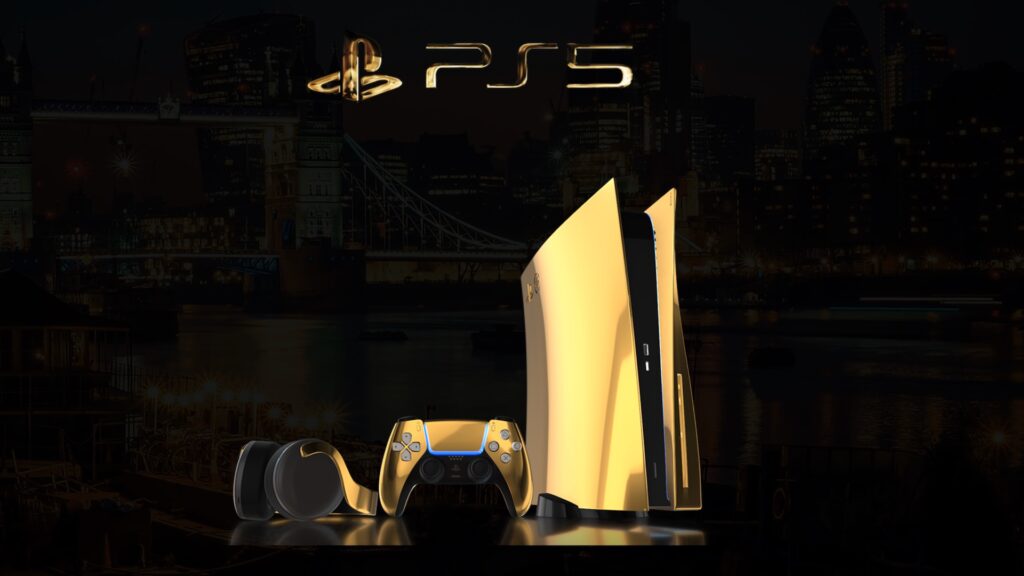 PS5 en or 24 carats // Source : Truly Exquisite PS5 en or 24 carats // Source : Truly Exquisite