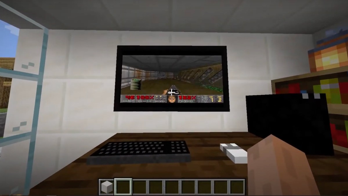 Doom dans Minecraft // Source : YouTube Doom dans Minecraft // Source : YouTube