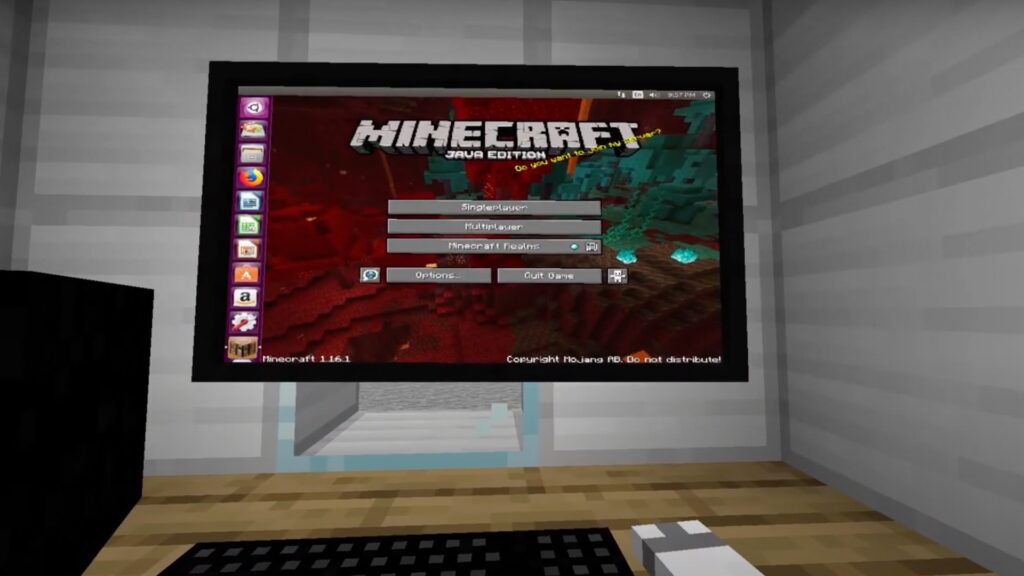 Minecraft dans Minecraft // Source : YouTube Minecraft dans Minecraft // Source : YouTube