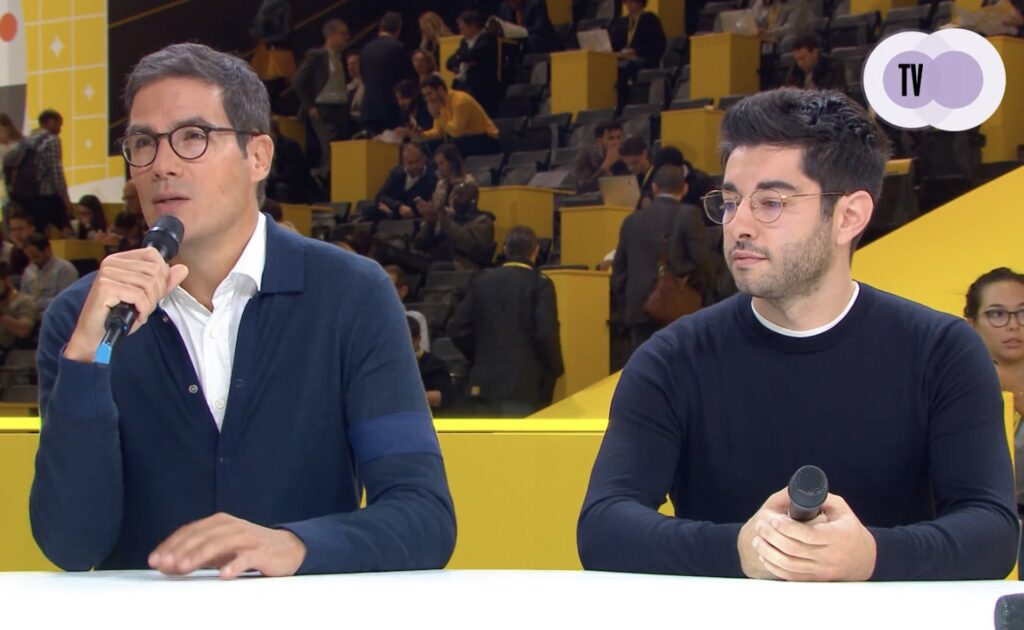 Mathieu Gallet et Arthur Perticoz (Co-fondateurs de Majelan) dans une émission BpiFrance // Source : YouTube/BpiFrance Mathieu Gallet et Arthur Perticoz (Co-fondateurs de Majelan) dans une émission BpiFrance // Source : YouTube/BpiFrance