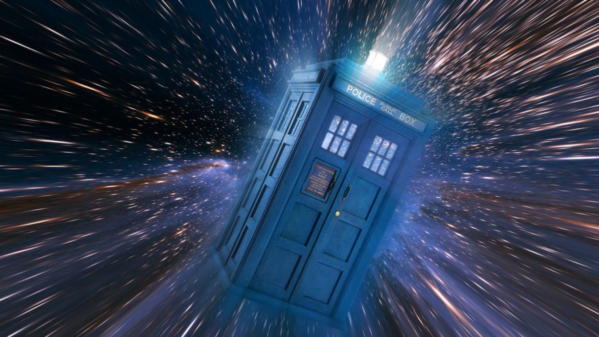 Le tardis de Doctor Who dans son vortex temporel. // Source : BBC Le tardis de Doctor Who dans son vortex temporel. // Source : BBC