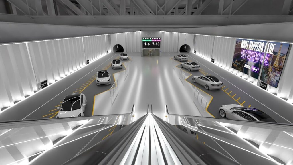 Station de la Boring Company // Source : Twitter Elon Musk Station de la Boring Company // Source : Twitter Elon Musk