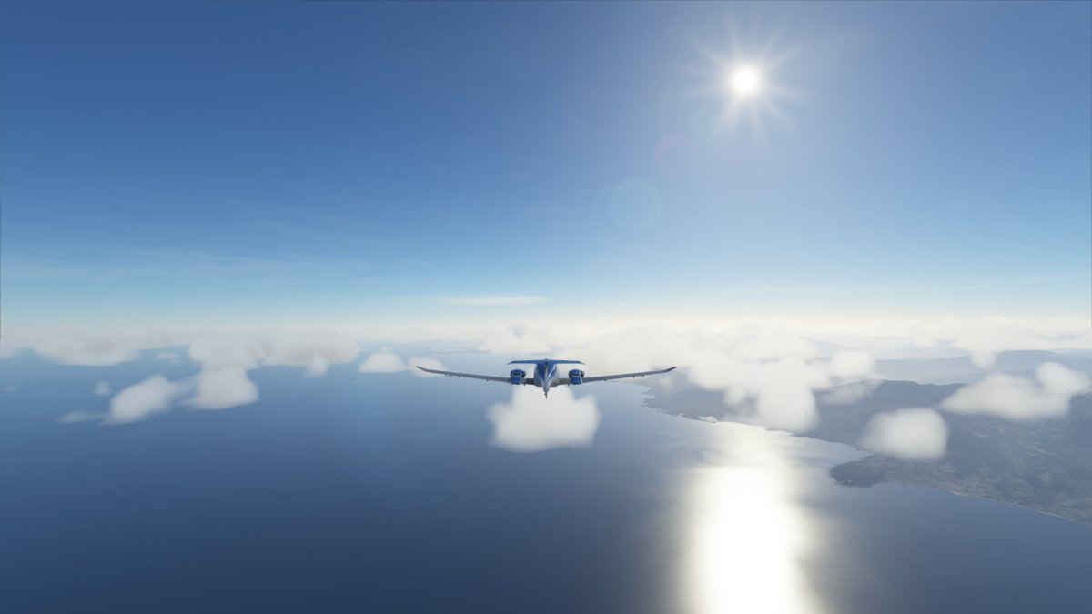 Flight Simulator 2020 sur PC // Source : Capture d'écran Numerama