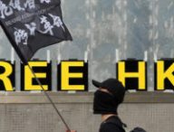 Un manifestant le 19 janvier 2020 protestant contre le projet de loi d'extradition entre Hong Kong et la Chine. // Source : Etan Liam