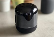Avant de l'enceinte Huawei Sound X // Source : Maxime Claudel pour Numerama Avant de l'enceinte Huawei Sound X // Source : Maxime Claudel pour Numerama