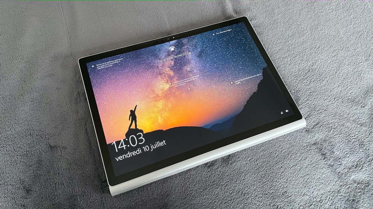 Le Microsoft Surface Book 3 // Source : Maxime Claudel pour Numerama Le Microsoft Surface Book 3 // Source : Maxime Claudel pour Numerama