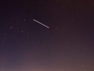 Passage de l'ISS dans le ciel. // Source : Clement Larrive
