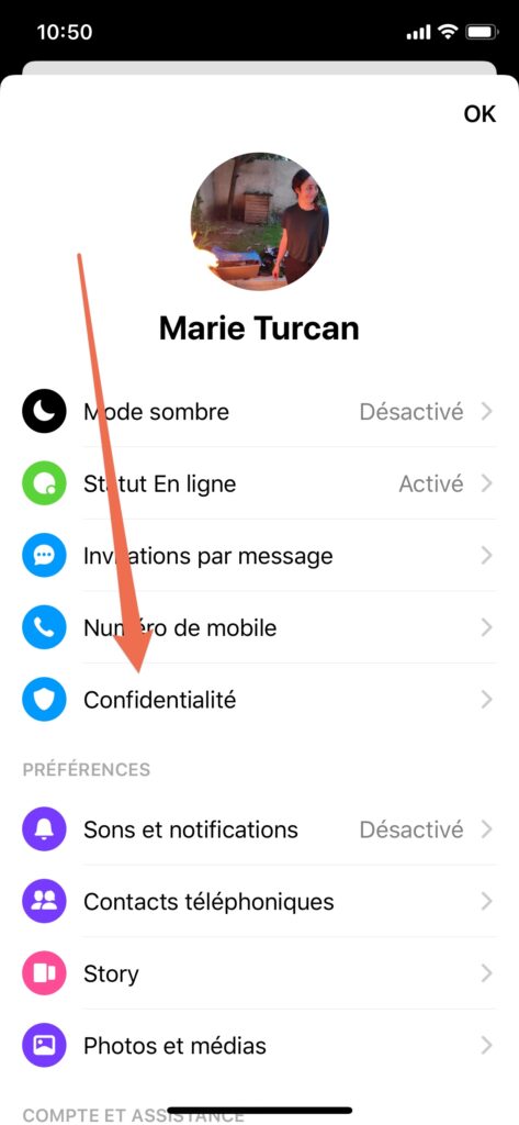 Capture Messenger // Source : Numerama