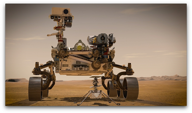 Perseverance et Ingenuity de la mission Mars 2020 - © NASA/JPL Caltech, 2020 Perseverance et Ingenuity de la mission Mars 2020 - © NASA/JPL Caltech, 2020