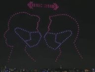 Spectacle drones corée du sud gestes barrières // Source :  국토교통부 