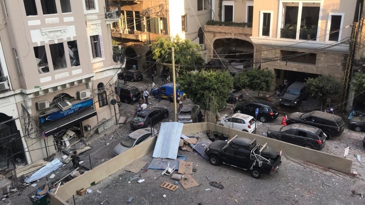 Beyrouth, après l'explosion du 4 août 2020. // Source : VOA / Domaine public / Wikimedia Beyrouth, après l'explosion du 4 août 2020. // Source : VOA / Domaine public / Wikimedia