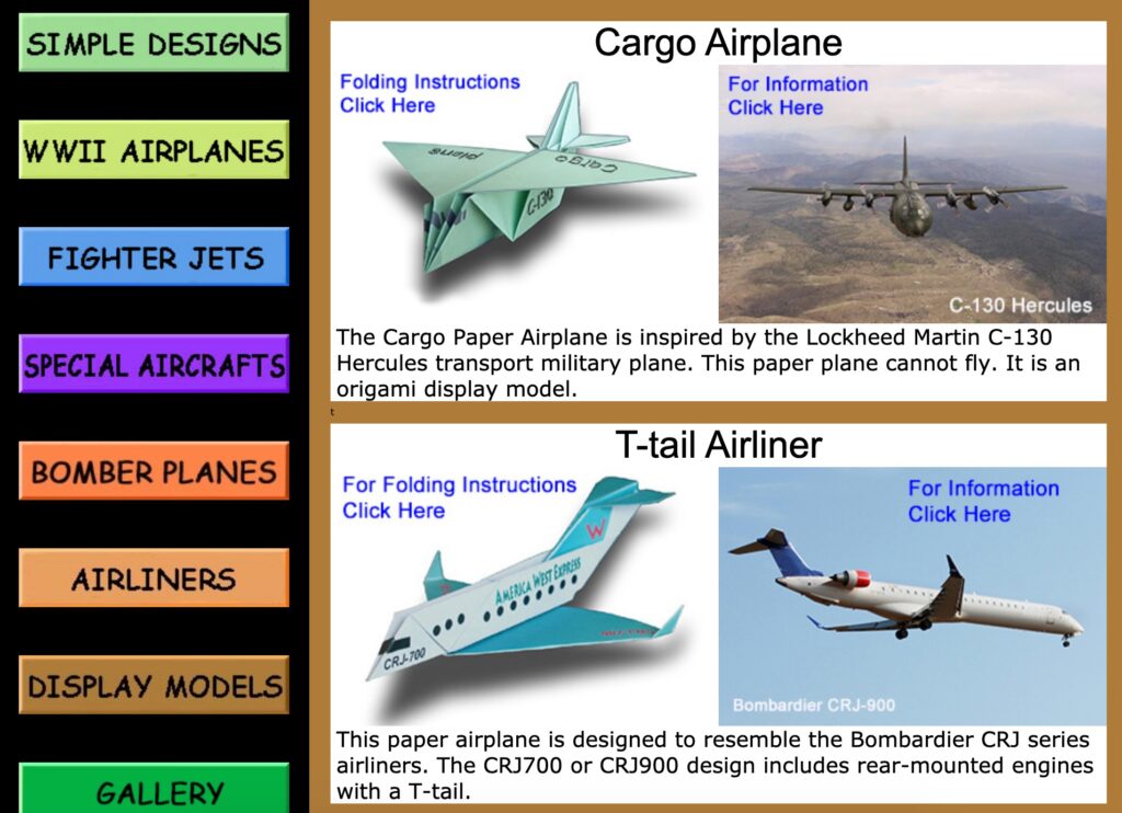 Source : Amazing Paper Airplanes Source : Amazing Paper Airplanes