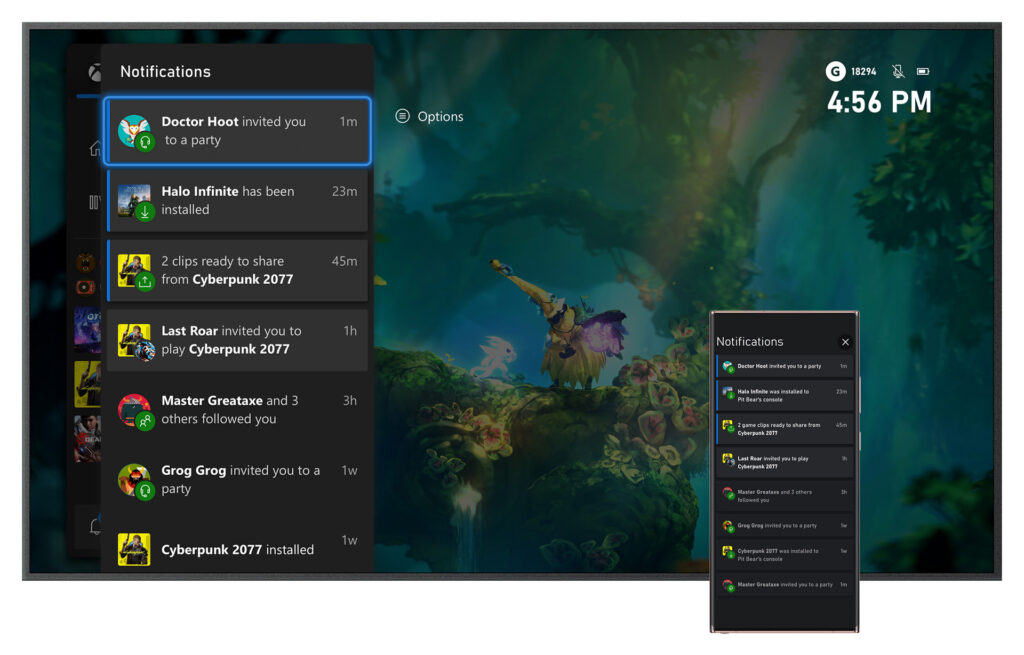 Nouvelle interface Xbox // Source : Microsoft