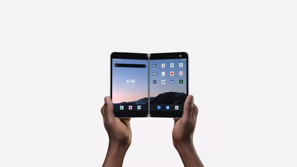 Le Surface duo // Source : Microsoft Le Surface duo // Source : Microsoft