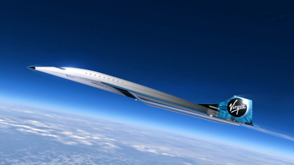 Avion supersonique de Virgin Galactic // Source : Virgin Galactic Avion supersonique de Virgin Galactic // Source : Virgin Galactic